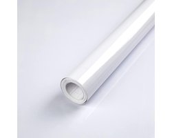 Allecta - Waterdicht Vinyl Meubilair Keuken Badkamerkast - Wit Zelfklevend Papier Moderne Decoratieve - 60 × 500cm