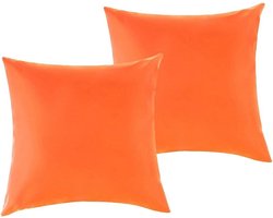 Allecta - Waterdichte Gooi Kussenslopen Set van 2 voor Outdoor Meubels - Decoratie Kussens voor Thuis, Sofa, Tuin - Patio Accessoires (18x18 Inch)