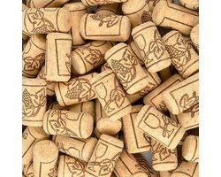 Allecta - Wijnkurken - Kurken - Knutselkurken - Wijn en bierflessen - Glazen flessen - Decoraties - DIY handwerk - Geschikt voor ambachtelijke projecten - Natuurlijke kleur - Set van 60 kurken - 3,9 x 2,1 cm.