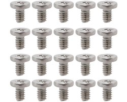 Allecto - 100 stuks 304 roestvrijstalen machineschroeven M2 x 3 mm - platte kop Phillips - kruisverzonken - schroeven voor laptop, TV, ventilator, speelgoed, meubels - geschikt voor diverse toepassingen