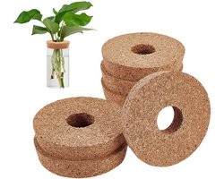 Allecto - 6 stuks plant kurk deksels - hydrocultuur - 9,94 cm Dia - plant end stopper - glazen plantenbak - planten centerpieces - plantenvermeerderingrug