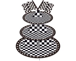 Allecto - - Cupcake Stand - Etagère voor Desserts - Decoratie voor Feesten - Races - Ideaal voor Kinderfeestjes - Perfect voor Taart en Muffins
