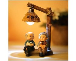 Allecto- Decoratieve Beeldjes - Ambachten - Creatief - Thuis Decoraties - Chinese Stijl - Woonkamer Slaapkamer Decor - TV-kast Ornament - Geschikt voor Home Interieur - Kleurrijke Oude Mensen Beelden