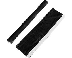 Allecto- Deurgreepafdekking - Keukendecoratie - Fluweel - Bescherming - Huishoudelijke apparaten - Keuken - Geschikt voor verschillende modellen - Zwart.