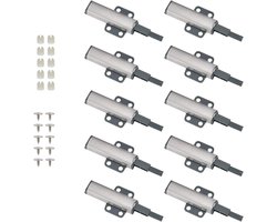Allecto- Deuropener - Meubel - Set van 10 - Magnetische grendels - Kledingkast sluiting - Laden - Geschikt voor IKEA BESTA kast - Push to open - Deurvangers - Duw om deur te openen