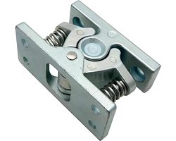 Allecto - Deurstopper met zinklegering - Caravan en Boot - Grijze Deurclip - Sterk en Duurzaam - Geschikt voor Binnengebruik - Zinklegering Deurstopper