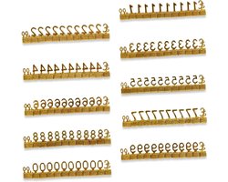 Allecto - Digitale Prijskaartje - 3D Metalen Rekken - Verstelbaar - Kit - Winkel Display - Sieraden - Horloge - Kantoor - Prijsmarker Labels - Geschikt voor - Goud - 10 Stuks - Prijs Kubus - GBP £