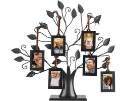 Allecto - Fotolijst - Familie - Metaal - Foto Frames - Decoratie - Geschikt voor - Model - Modieuze Metalen Familie Foto's Frame Display Boom Met Opknoping Foto Frames Home Decor.