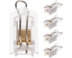 Allecto - Gordijnen set 5 stuks - Venetiaanse jaloezieën - Vaste lock - Accessoires - Lift controller - Pull cord - Geschikt voor home blinds - Koord lock - Pull cord controleren