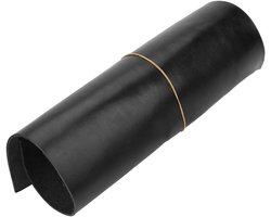 Allecto - Groot lederen stuk - Ambachtelijk werken - Zwart - Kwalitatief - Reparatie - Textiel - Extra groot - Geschikt voor decoratie - Zwart 30x30x0,2 cm