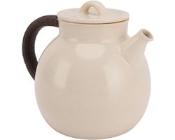 Allecto- Keramische Theepot - Bloeiende los Blad - Hittebestendige Ketel - Roestvrijstalen Infuser - Inductiekokers - Gasfornuis - 800 Ml Hitteveilig Theepot met Thee - Kokend Water.