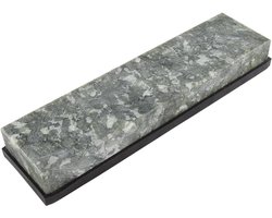 Allecto - Keukenslijper - Keukengereedschap - Whetstone 10000 Grit Natuurlijke Smaragd Antislip Bases - Verzamelobjecten Geschikt voor Keukenmessen - Groen 200 x 50 x 25 mm