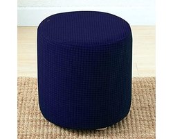 -Allecto- Kruk Cover Cilinderstijl antislip stretch zitkussen - hoes beschermer kruk barstoel - diameter 30-34 cm - paars.