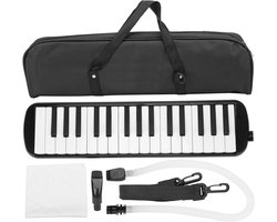 Allecto- Melodica 32 Toetsen - Muziekinstrument - Wind - Beginners - Zwart - Tas - Geschikt voor Oefeningen - Met - Key.