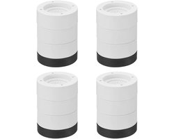 Allecto - Meubelverhogers - Verstelbare liften - Bedframe - Tafel - Hefbare Hoogte - Stoel - 4 stuks - Geschikt voor diverse meubels - Verhogers voor bankpoot en bureau 3,5/6/8,5cm.