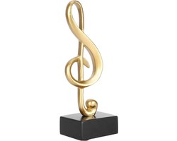 Allecto - Muzieknoot Beeldje - Muzikale Sculptuur Standbeeld - Decoratie - Hars Ambacht - Stave Muzikaal Symbool Ornamenten - Desktop Art Decor voor Thuis Woonkamer - Slaapkamer Tv Kast Geschenken.