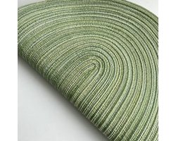 Allecto - Ovale Geweven Placemats Set - 4 Stuks - Wasbaar en Antislip - 50 x 35 cm - Hittebestendige Eettafel Decoratie - Geschikt voor Keuken en R...