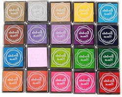 Allecto Plus - 20-Pack DIY Craft Ink Pads voor stempels - Papier Hout Stof - Scrapbooking & Vinger-print Teke