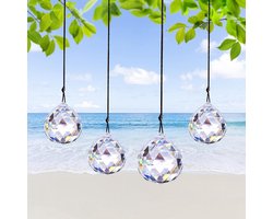 Allecto plus - 4 kristal hangers regenboogmaker - decoratie voor thuis en tuin - autohanger - vrouwengeschenk - bruiloft - paasdecoratie