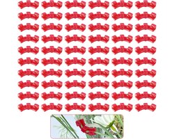 Allecto Plus - 60 stuks Plant Bender Clips voor Plant Training en Support - Rood - Voor Low Stress Training van Planten
