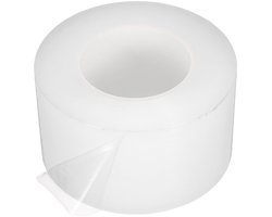 Allecto Plus - Afneembaar Beschermfolietape 3 inch x 656 ft - PE Oppervlaktebescherming - Krasfolie - Rol voor Meubels en Elektrische Apparaten - Kunststof Hardware - Geen Kleverigheid - Helder - Beschermende Tape - Duurzaam