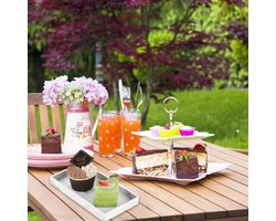 Allecto plus - Badkamer dienblad set van 4, marmeren patroon, siliconen dienblad 20 x 10 x 1,8 cm. Geschikt voor doeken, kaarsen, handdoeken, zeep, planten en sieraden.