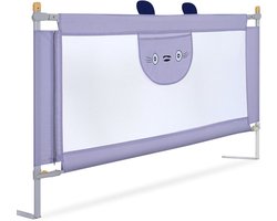 Allecto Plus - Bedrail voor babybed - Kinderen en peuters - In hoogte verstelbaar - Verticale heffing - Dubbel vergrendelingsmechanisme - 20 meter