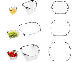 Allecto Plus - Camping Servies Set met 3-Delige Inklapbare Borden, Kom en Beker - Draagbaar en Makkelijk Schoon te Maken - Voedselveilig Materiaal