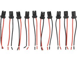 Allecto Plus - Connector Lamphouder 10 stuks voor Auto en Boot - LED Lamp Socket Base - Vrouwelijke Connector - T10 Rubber - Geschikt voor Vrachtwagens