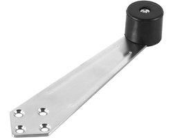 Allecto plus - Deurstop 304 roestvrij staal | Stille deurstop voor behoud van openingshoek van 90 graden