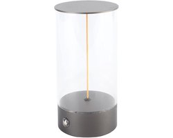 Allecto Plus - Dimbaar nachtlampje met ademend lichteffect voor slaapkamer - Draagbaar en oplaadbaar - LED-tafellamp (S) - 1000 ml - 12 x 10 x 95 cm