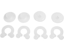 Allecto Plus - Doorzichtige dekbedclips - 4-delige set - Bevestigingsmiddelen voor dekbedovertrek - Slaapkamer accessoires - Dekbedden en beddengoed bevestigen