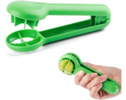 Allecto Plus - Druivensnijder voor Kinderen - Geel ABS - Fruit Snijmachine voor Peuters - Ideaal voor Groentesalade - Tomaat, Aardbei, Kers, Bosbes - Keukengereedschap .