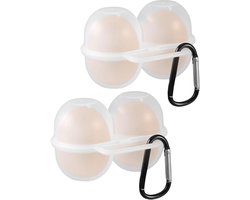 Allecto Plus - Eierdoos 2 stuks, eierhouder voor onderweg en camping