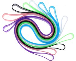 Allecto Plus - Elastische handdoekbanden voor strandstoel - Set van 6 - Grote rubberen banden voor buitenuitrusting - Rekbare handdoekwikkel - Ideaal voor op cruises