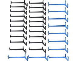Allecto Plus - Fruitboom ondersteunings- en spreidingsset voor gezonde groei (blauw zwart) - 30 stuks