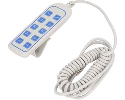 Allecto plus - Handafstandsbediening voor Elektrische Fauteuil met 8-pins 9-kernstekker. IP66 Hefbedafstandsbediening grijze Liftstoelcontroller.