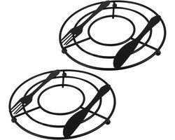 Allecto Plus - Hittebestendige Metalen Pot Houders | Antislip Trivets voor Hot Potten en Pannen | Keuken Gadgets