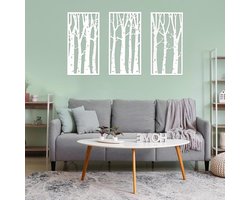Allecto plus - Houten muurdecoratie voor woonkamer - Landelijke stijl - Handgemaakt