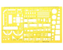 Allecto Plus - Interieur Decoraties Meubels Tekening Sjabloon Zachte Plastic Heerser