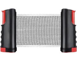 Allecto plus - Intrekbare tafeltennistafel van 165 cm voor thuisgebruik, draagbaar en veelzijdig inzetbaar in bureau, keuken en eettafel - inclusief vervanging voor tafeltennisnet en klembeugel