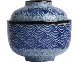 Allecto Plus - Japanse traditionele Miso soepkom beker rijstkom raamkom serveerschaal 500ml met deksel
