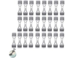 Allecto Plus - Kaarshouder Set 25 stuks voor Kaarsen maken DIY - Kaarshouder Centreringsapparaat & Houders.