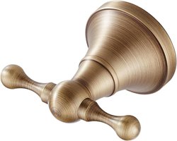 Allecto plus - Kapstok Haak Antiek Messing voor Handdoek en Gewaad - Muur Gemonteerd - Badkamer en Keuken Accessoires