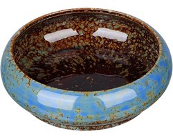 Allecto Plus - Keramische plantenbak voor binnen/buiten - decoratieve tuin bonsai pot - cactus bloem - ronde container - willekeurige kleur