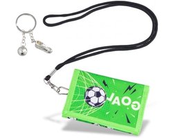 Allecto Plus - Kinderportemonnee voetbal thema voor kinderen - met voetbalsleutelhanger - opvouwbaar en draagbaar - verjaardagscadeau voor jongens - online kopen
