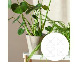 Allecto plus - Klimplantensteunen Set van 4, Kunststof Stengelhouders, Trellis Groeiaccessoires, Binnen- en Buitenplanten.