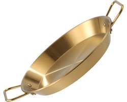 Allecto Plus - Koekenpan 28 cm met dubbele handgreep voor zeevruchten koken