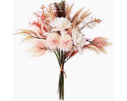 Allecto plus - Kunstbloemendecoratie pioenroos voor tuin en woonkamer - Decoratieve kunstbloemen voor raam, tafel en balkon - Geschikt voor slaapkamer en bruiloftsfeest - Diverse kleuren