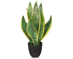Allecto Plus - Kunstplanten Boog Hennep 41 cm voor Binnen - Decoratieve Nepplanten Badkamerplanten Bankdecoratie - Realistische Kunstplanten in Potten - Klimop Decoratie